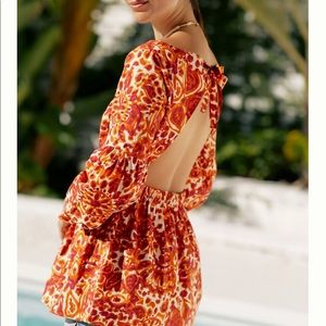 Anthropologie “love the label” Top NWOT